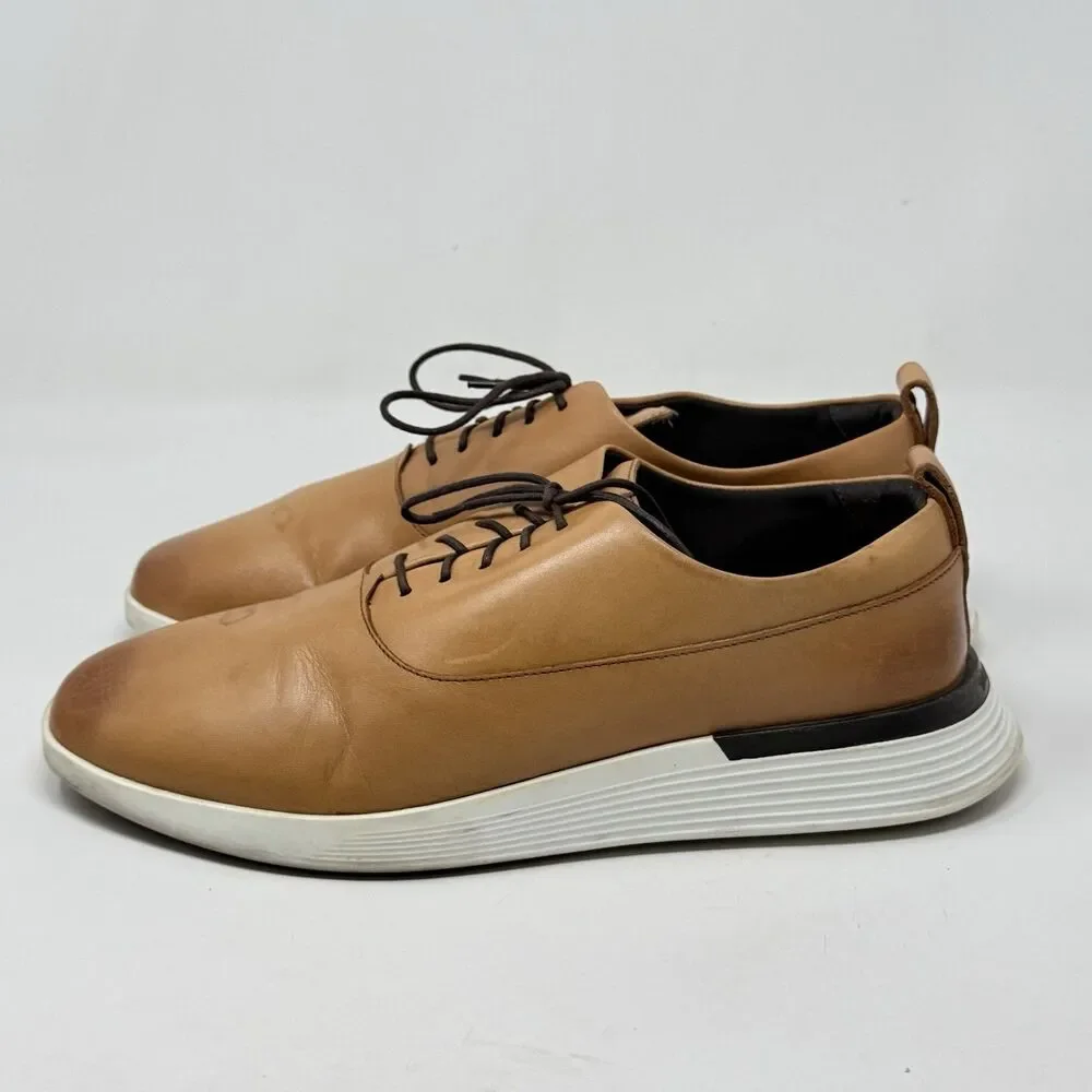 Wolf & Shepherd Crossover Longwing Oxford Shoes Mens 9.5 M Honey Brown Leather